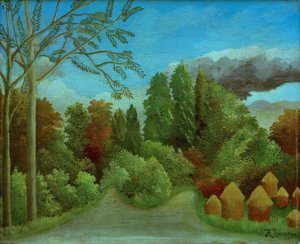 Vista de las orillas del Oise de Henri Rousseau