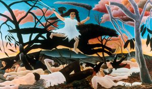 Guerra, o la Cabalgata de la Discordia, 1894 de Henri Rousseau