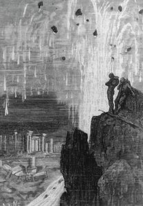Ilustración de "20.000 leguas de viaje submarino" de Julio Verne de Henri Theophile Hildibrand