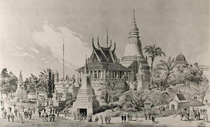 El Palacio Camboyano en el Trocadero, la Exposición Universal de 1900 de Henri Toussaint