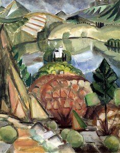 El lago de Henri Victor Gabriel Le Fauconnier