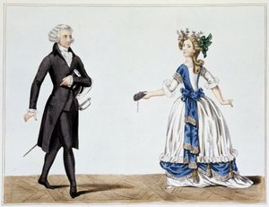 Trajes de baile de hombres y mujeres
