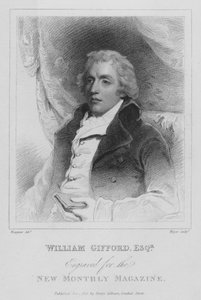 William Gifford, poeta satírico inglés, crítico y editor de la Quarterly Review
