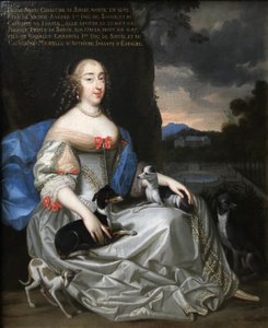 francés:  Louise Marie-Christine, princesse de Savoie () Retrato de Ana María Luisa de Orleans con una inscripción póstuma que la identifica como Luisa Cristina de Saboya de Henri and Charles Beaubrun