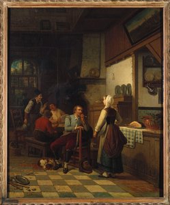 En la taberna, 1876 de Henri de Braekeleer