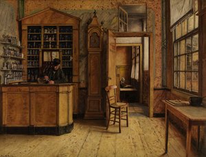 La vieja posada "Het Loodshuis" de Amberes (óleo sobre lienzo)