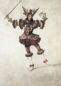 Traje de ballet de un mago, c.1654 (gouache)