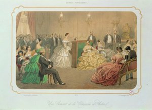 De la serie Soirees Parisiennes : Un concierto en la Chaussee d