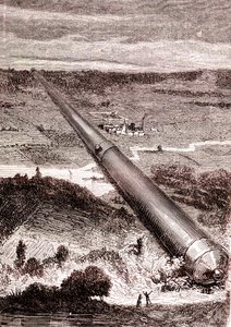 El cañón espacial gigante de J. T. Maston, "De la Tierra a la Luna" de Julio Verne