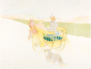 Un paseo en el campo de Henri de Toulouse-Lautrec