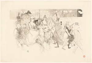 Una noche de gala en el Moulin Rouge de Henri de Toulouse-Lautrec