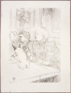 En La Souris, Madame Palmyre de Henri de Toulouse-Lautrec