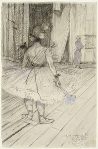 En el circo: entre bastidores de Henri de Toulouse Lautrec