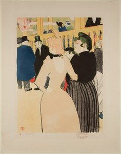 En el Moulin-Rouge: La Goulue y su hermana de Henri de Toulouse Lautrec