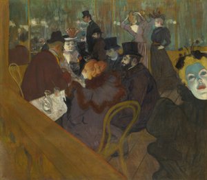 En el Moulin Rouge de Henri de Toulouse Lautrec