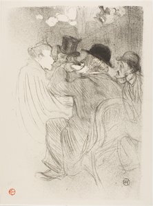 En el Moulin Rouge: ¡Un grosero! ¡Un verdadero grosero! de Henri de Toulouse-Lautrec