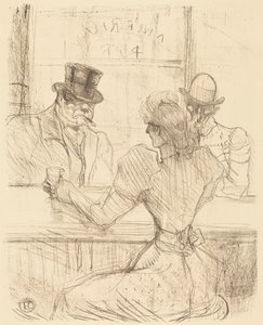 En el bar Picton, en la calle Scribe (Au bar Picton, rue Scribe) de Henri de Toulouse-Lautrec
