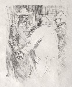 Al pie del Sinaí: Clemenceau en Busk de Henri de Toulouse-Lautrec