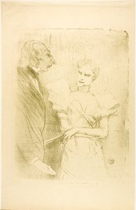 Brandès y Leloir, en Les Cabotins de Henri de Toulouse-Lautrec