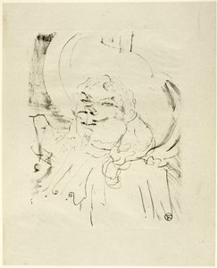 Coquelin el Viejo, de Treize Lithographies de Henri de Toulouse-Lautrec