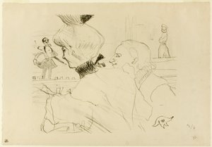 Pareja en un café-concierto de Henri de Toulouse-Lautrec