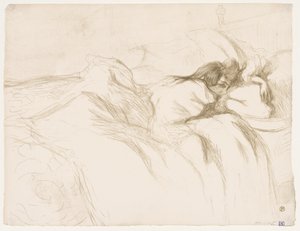 Elles: Mujer durmiendo de Henri de Toulouse-Lautrec