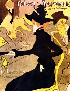 Henri de Toulouse-Lautrec 1864 - 1901, pintor francés, Divan Japonais 1892-3 de Henri de Toulouse Lautrec