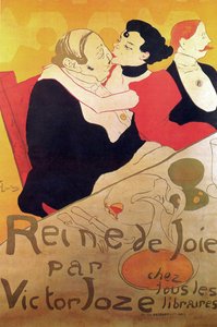 Henri de Toulouse-Lautrec 1864 - 1901, pintor francés, Reine de Joie 1892