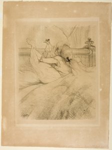 En la cama de Henri de Toulouse-Lautrec