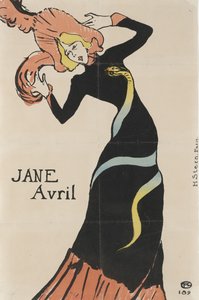 Jane Avril de Henri de Toulouse Lautrec