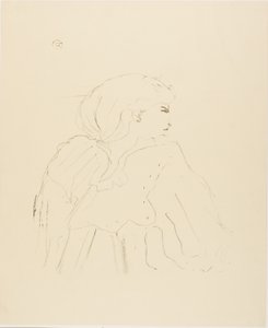 Jane Hading, de Treize Lithographies de Henri de Toulouse-Lautrec