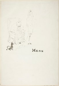 La niña desnuda: Menú de Henri de Toulouse-Lautrec