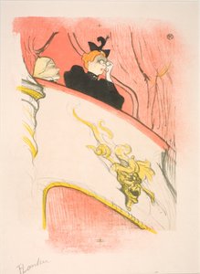 El palco con mascarón dorado