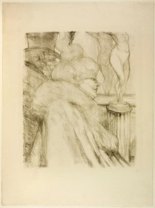 Saliendo del teatro de Henri de Toulouse-Lautrec