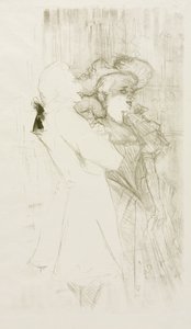 Lender y Auguez en "La canción de la fortuna" de Henri de Toulouse-Lautrec