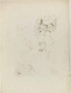 Lender en Chilpéric, de frente de Henri de Toulouse-Lautrec