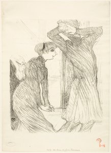Lugné-Poé y Bady, en "Au-Dessus des Forces Humaines" de Henri de Toulouse-Lautrec