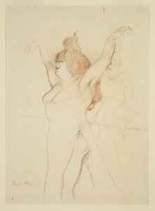 Mademoiselle Cocyle como Helena de Troya en La Belle Helene de Henri de Toulouse Lautrec