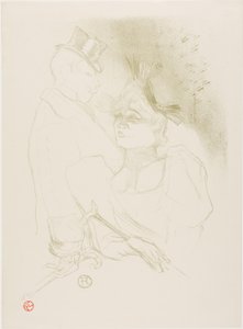 Mademoiselle Lender y el Barón de Henri de Toulouse-Lautrec