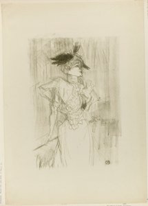 Mademoiselle Marcelle Lender, de pie de Henri de Toulouse-Lautrec