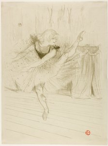 Señorita Ida Heath, bailarina inglesa de Henri de Toulouse-Lautrec