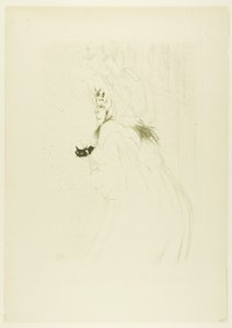 Señorita May Belfort Haciendo una Reverencia de Henri de Toulouse-Lautrec