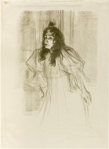 Señorita May Belfort con Cabello Largo de Henri de Toulouse-Lautrec