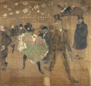 Paneles para la barraca de la Goulue, en la Feria del Trono en París de Henri de Toulouse-Lautrec