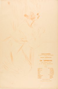 Programa para La Leprosa de Henri de Toulouse-Lautrec