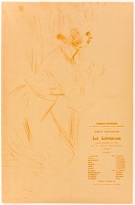 Programa de La Lépreuse de Henri de Toulouse-Lautrec