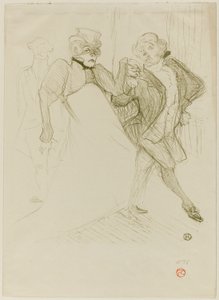 Réjane y Galipaux, en Madame Sans-Gêne de Henri de Toulouse-Lautrec