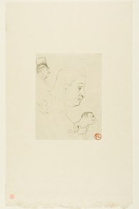 Boceto de Henri de Toulouse-Lautrec