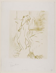 Estudio de una mujer de Henri de Toulouse-Lautrec