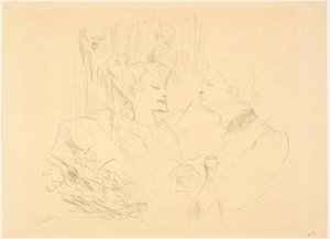 Cena en Londres de Henri de Toulouse-Lautrec